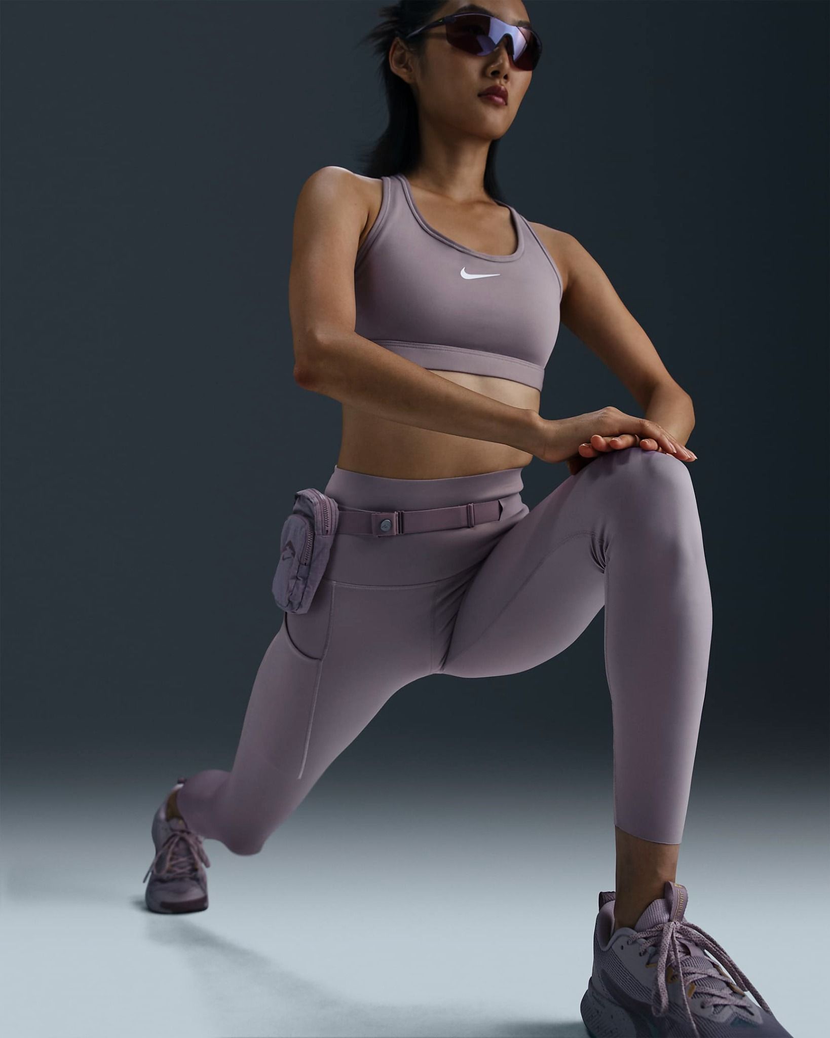 Nike - Quần dài ống ôm Nữ Trail Go Women's Firm-Support High-Waisted 7/8 Leggings with Pockets