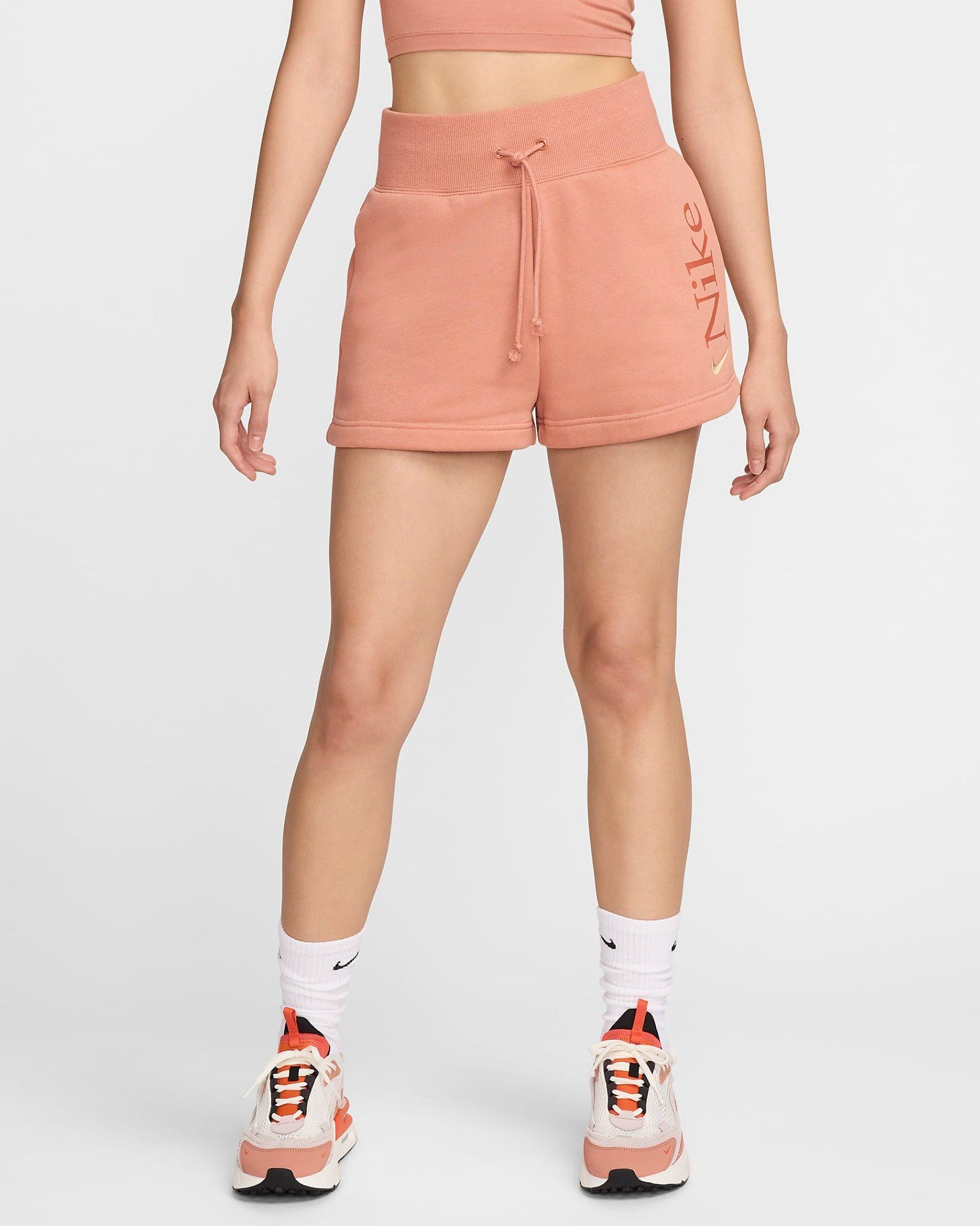 Nike - Quần Ngắn Thể Thao Nữ Phoenix Fleece Women'S Loose High-Waisted