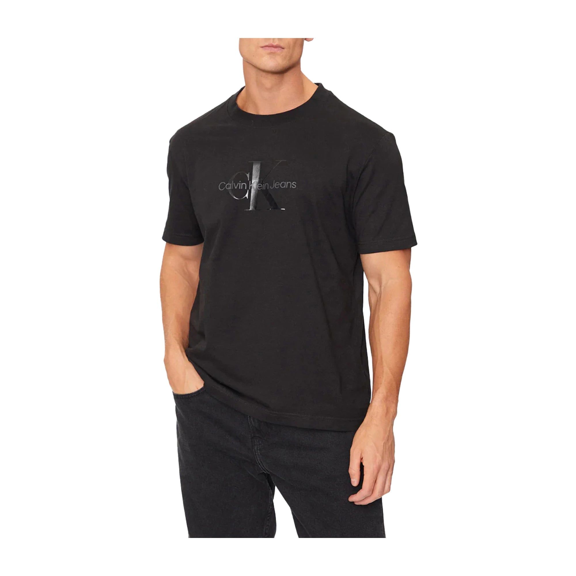 Calvin Klein - Áo phông thời trang CK nam Shiny Monologo Tee
