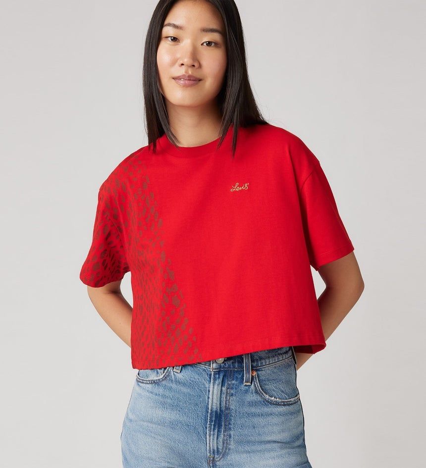 Levi's - Áo thun nữ Women's Lunar New Year Relaxed Cropped Tee