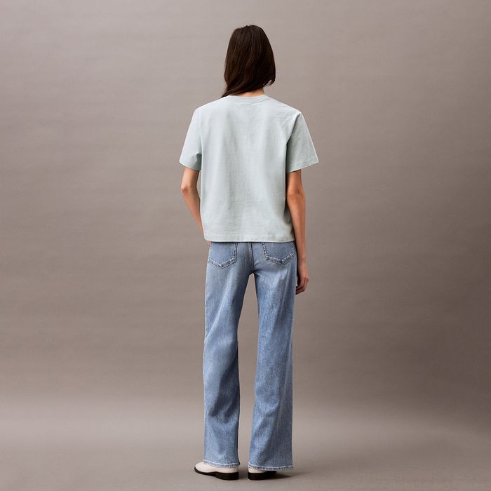 Calvin Klein - Quần jeans dài CK nữ Cooling The Wide Leg