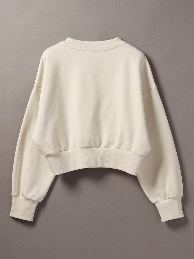 Calvin Klein - Áo ấm tay dài CK nữ Oversized V Neck Pullover Sweatshirt
