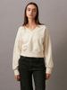 Calvin Klein - Áo ấm tay dài CK nữ Oversized V Neck Pullover Sweatshirt