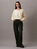 Calvin Klein - Áo ấm tay dài CK nữ Oversized V Neck Pullover Sweatshirt