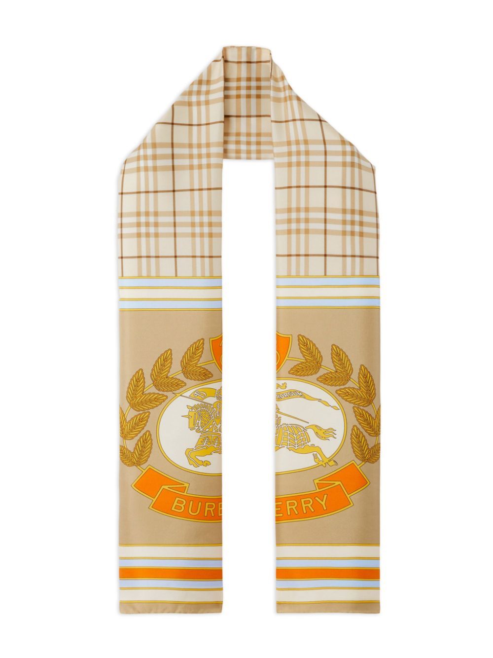 Burberry - Khăn choàng nam nữ logo-print silk scarf