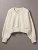 Calvin Klein - Áo ấm tay dài CK nữ Oversized V Neck Pullover Sweatshirt