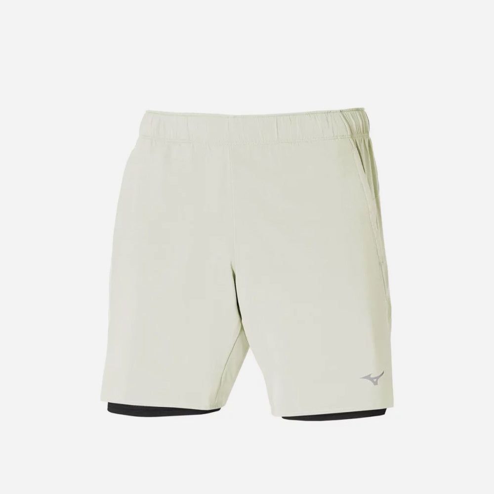 Mizuno - Quần ngắn tập luyện 2 trong 1 nam Core 7.5 2In1 Short Running