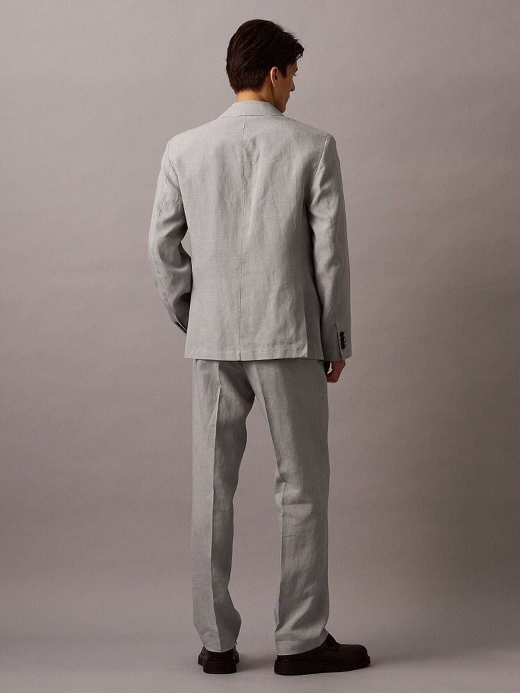 Calvin Klein - Áo vest CK nam Linen Blend Classic Blazer