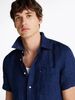 Tommy Hilfiger - Áo sơ mi tay ngắn nam Pigment Dye Linen Solid Shirt