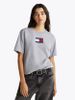 Tommy Hilfiger - Áo phông tay ngắn nữ Relaxed Melange Flag Tee