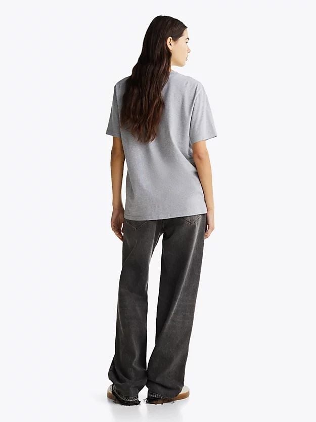 Tommy Hilfiger - Áo phông tay ngắn nữ Relaxed Melange Flag Tee