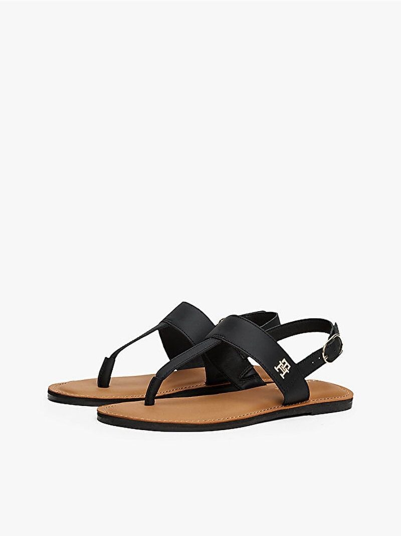 Tommy Hilfiger - Dép xăng đan nữ Leather Thong Sandal