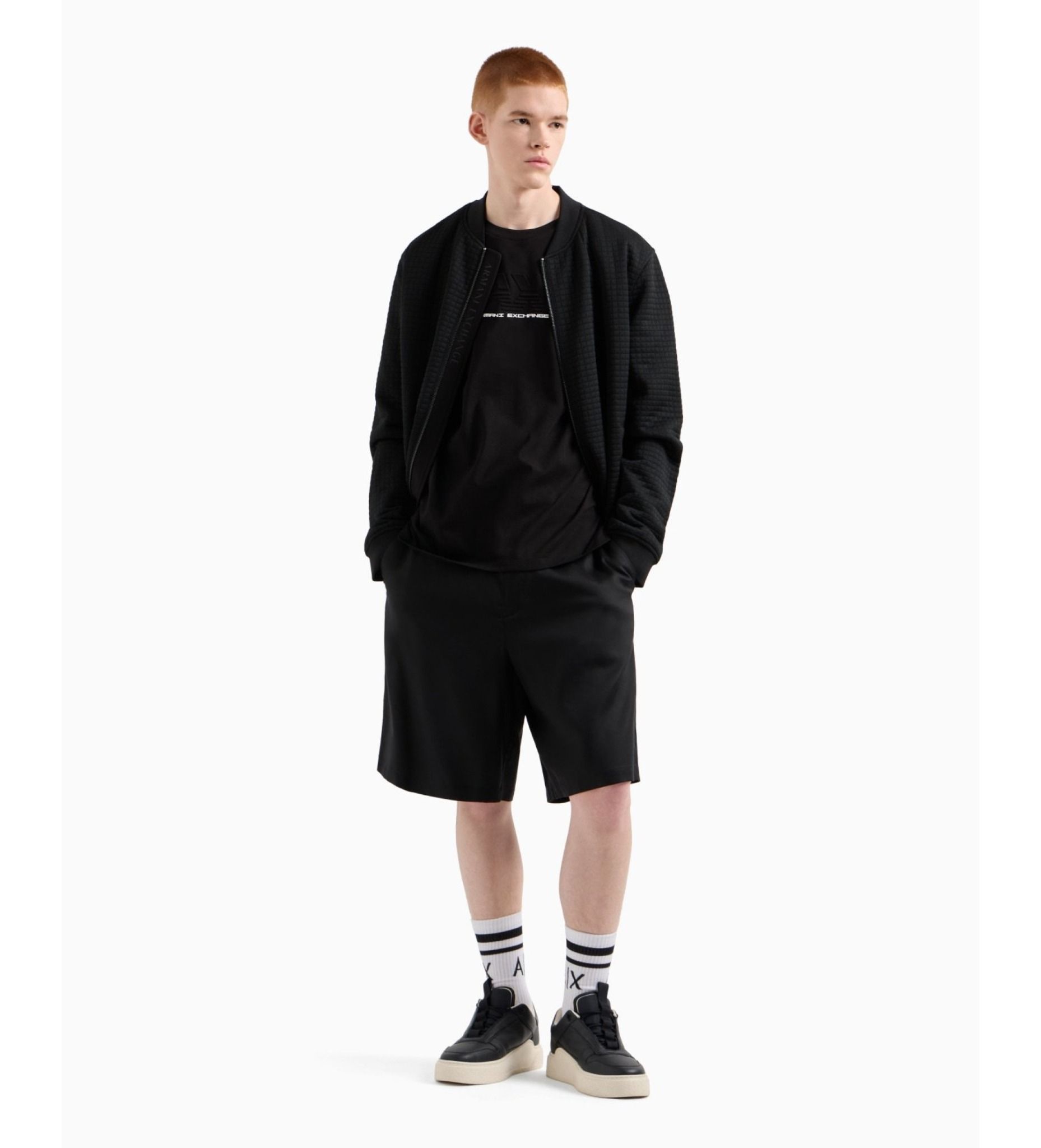 Armani Exchange - Áo thun thời trang nam Ax T-shirt Regular black