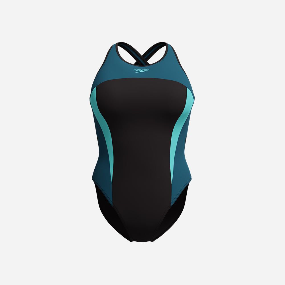Speedo - Đồ bơi một mảnh Nữ Highneck Splice X Back Swimming