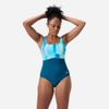 Speedo - Đồ bơi một mảnh Nữ Shaping Printed Contour Eclipse Swimming