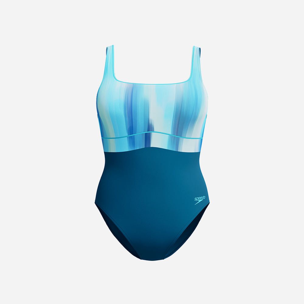 Speedo - Đồ bơi một mảnh Nữ Shaping Printed Contour Eclipse Swimming