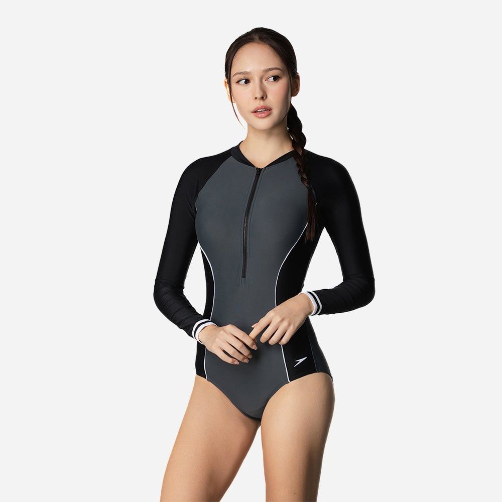 Speedo - Đồ bơi chống nắng Nữ Long Sleeve Swimming