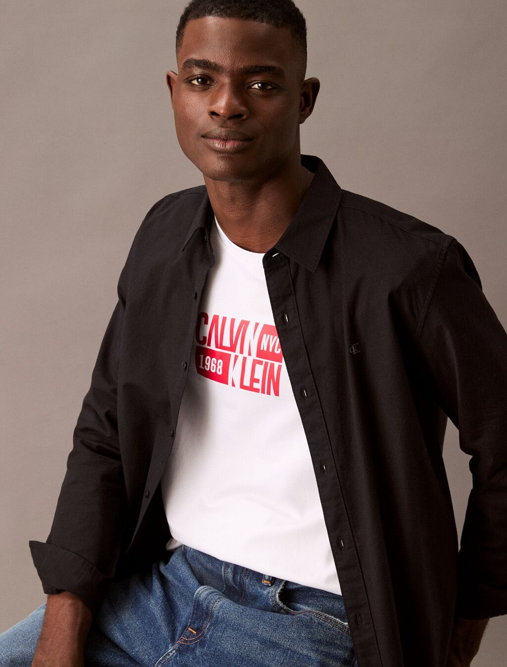 Calvin Klein - Áo thun tay ngắn nam CK Classic Sport Logo T-shirt