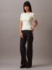 Calvin Klein - Áo dệt kim thời trang CK nữ CK Cotton Variegated Rib Crew