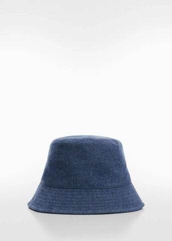 Mango - Nón nữ Denim bucket hat