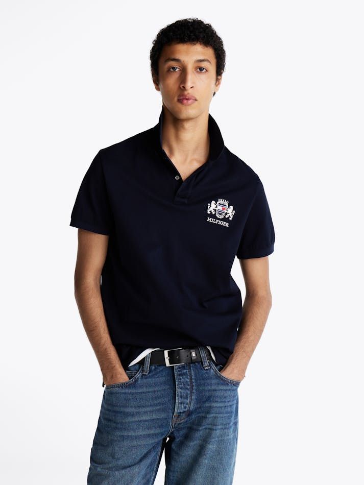 Tommy Hilfiger - Áo polo tay ngắn nam Regular Fit Logo Embroidery Polo Shirt