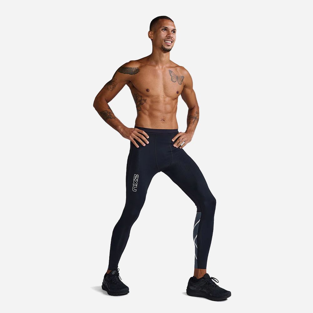 2Xu - Quần dài ống bó thể thao nam Light Speed React Comp Running Tights