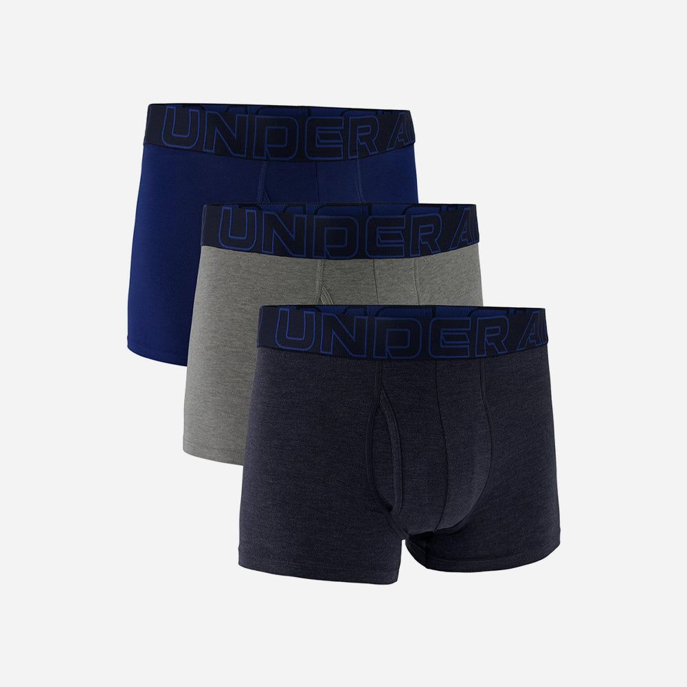Under Armour - Bộ ba Quần lót nam Performance Cotton 3Inch Training