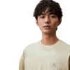 Calvin Klein - Áo tay ngắn nam nữ Round Neck Unisex Emboss Tee