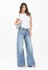 Armani Exchange - Quần jeans ống rộng nữ AX Women's Palazzo Denim Jeans