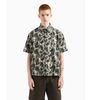 Armani Exchange - Áo sơ mi tay ngắn nam Ax Green printed T-shirt