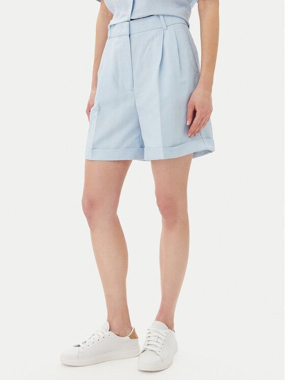 Tommy Hilfiger - Quần ngắn nữ Linen Mix Pleated Short