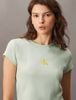 Calvin Klein - Áo thun thời trang CK nữ Slim Cropped Monogram T-shirt