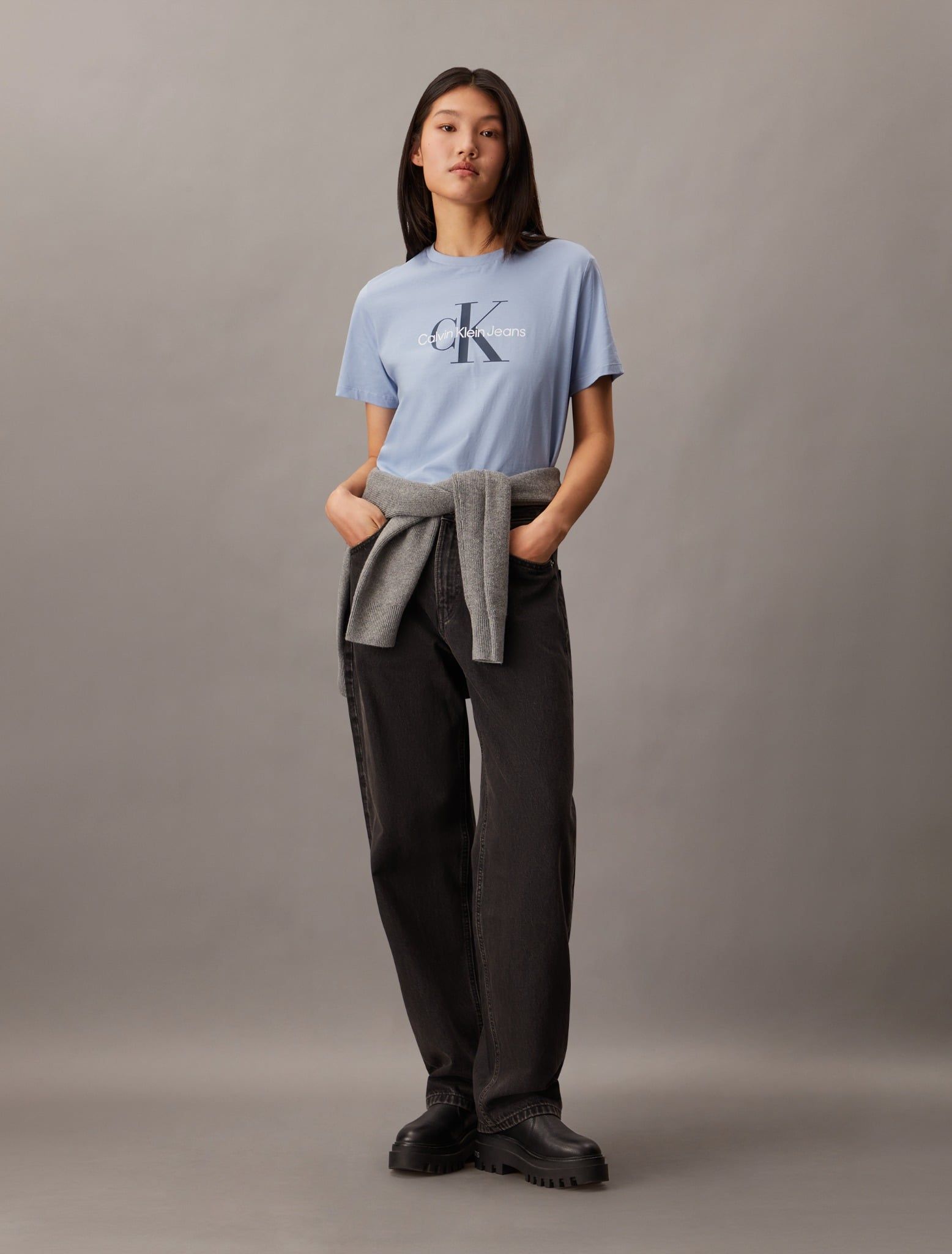 Calvin Klein - Quần jeans dài ống rộng CK nữ 90's Loose Jeans