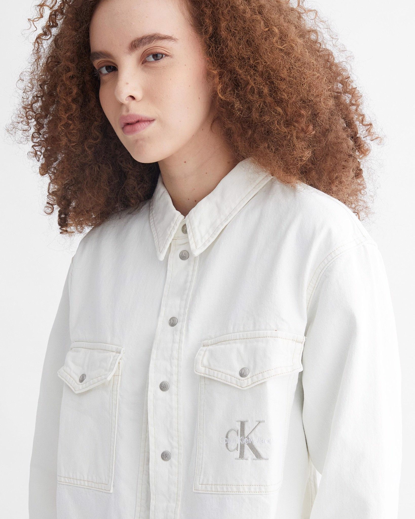 Calvin Klein - Áo sơ mi nữ Cropped Utility Shirt J222-9344 – ULA Vietnam