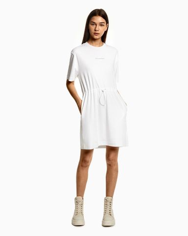 Calvin Klein - Đầm thời trang nữ White Waisted Tee Dress QB22-1581