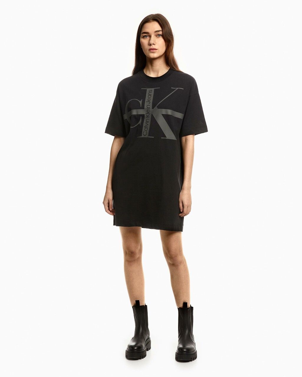 Calvin Klein - Đầm nữ Ar- Monogram T-Shirt Dress J220A22 – ULA Vietnam