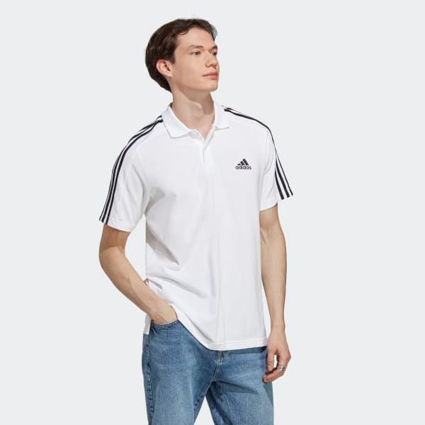 adidas - Áo polo Nam Essentials Piqué Embroidered Small Logo 3-Stripes Polo Shirt