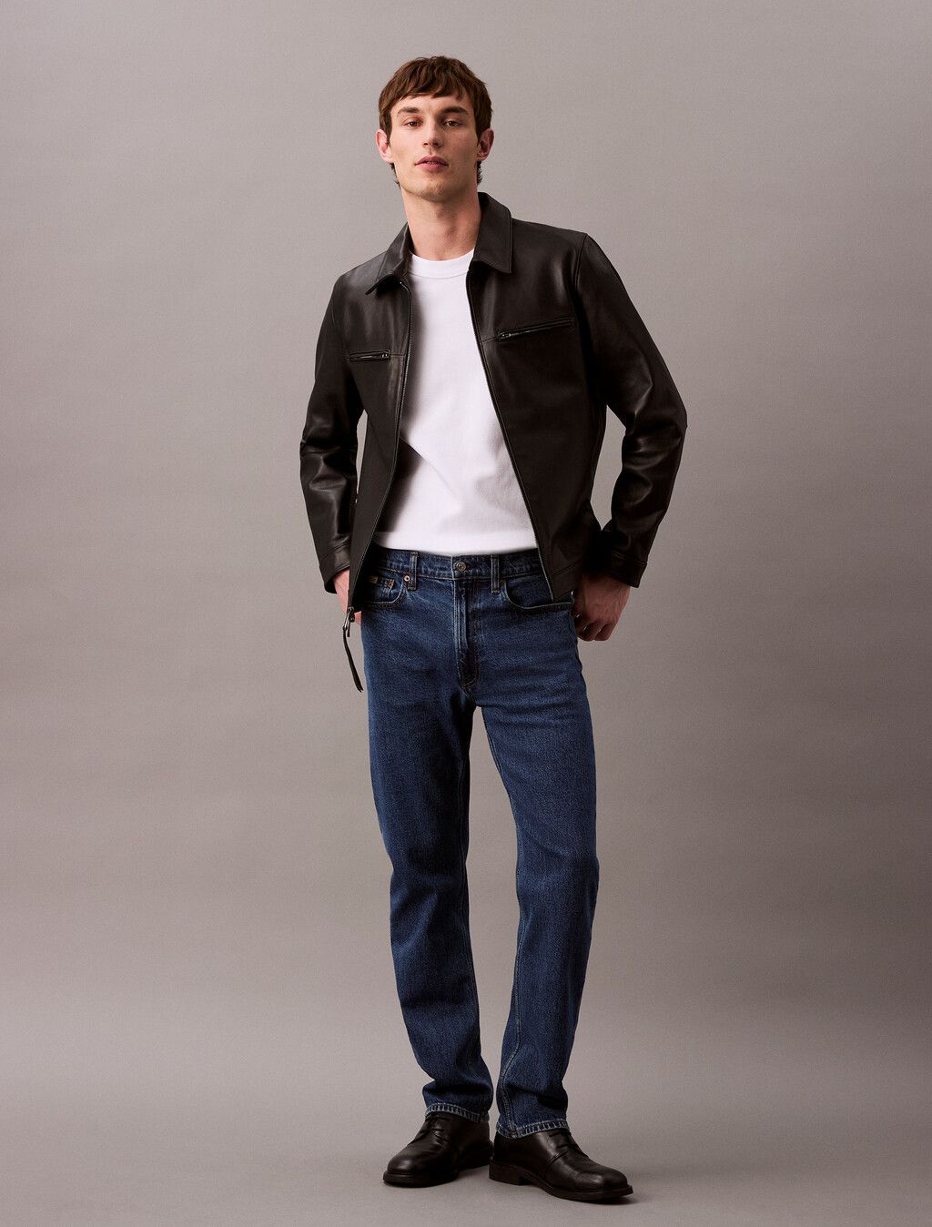 Calvin Klein - Áo phông tay ngắn nam CK Monogram Textured Pique Tee