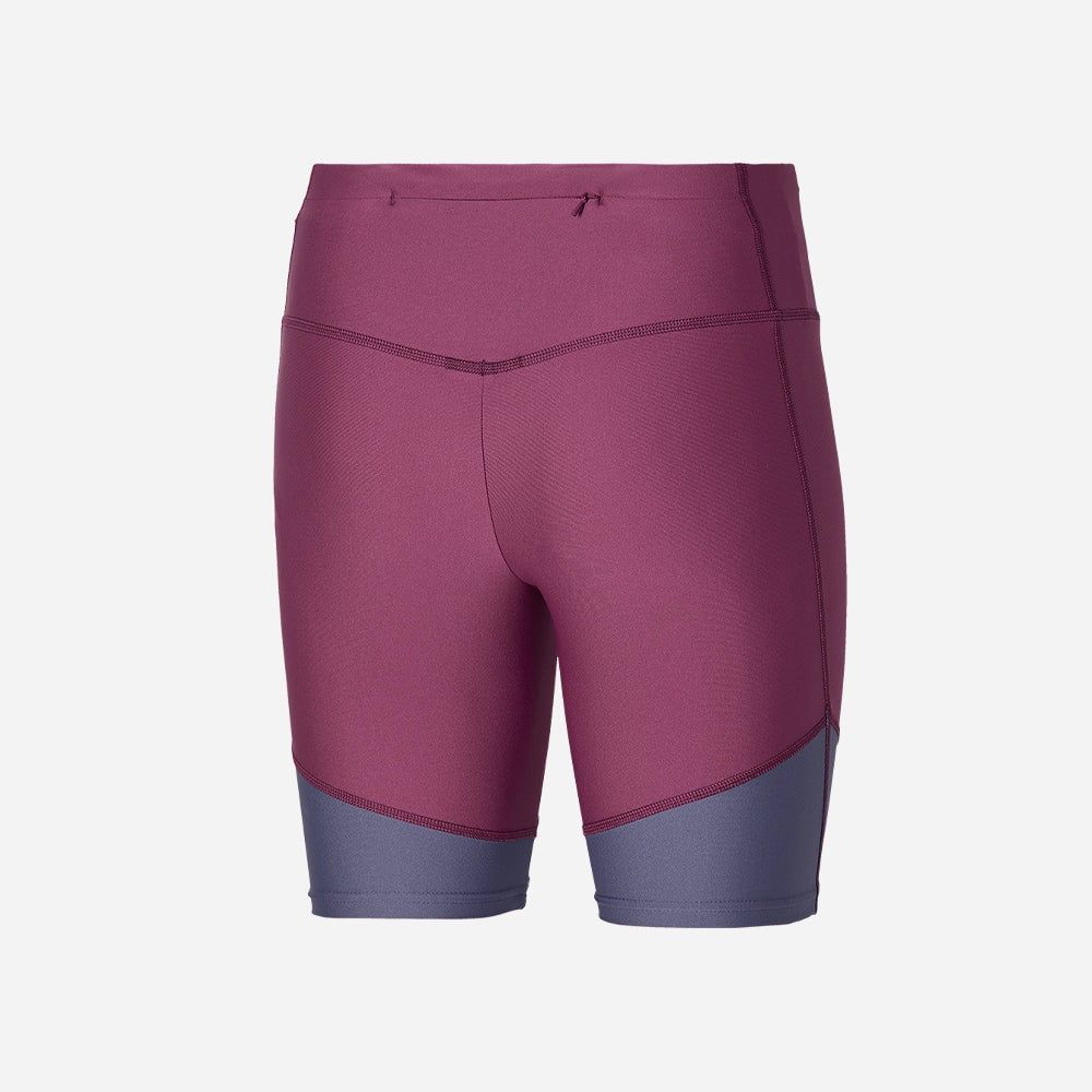 Mizuno - Quần ngắn ống bó thể thao nữ Impulse Core Mid Tight Running