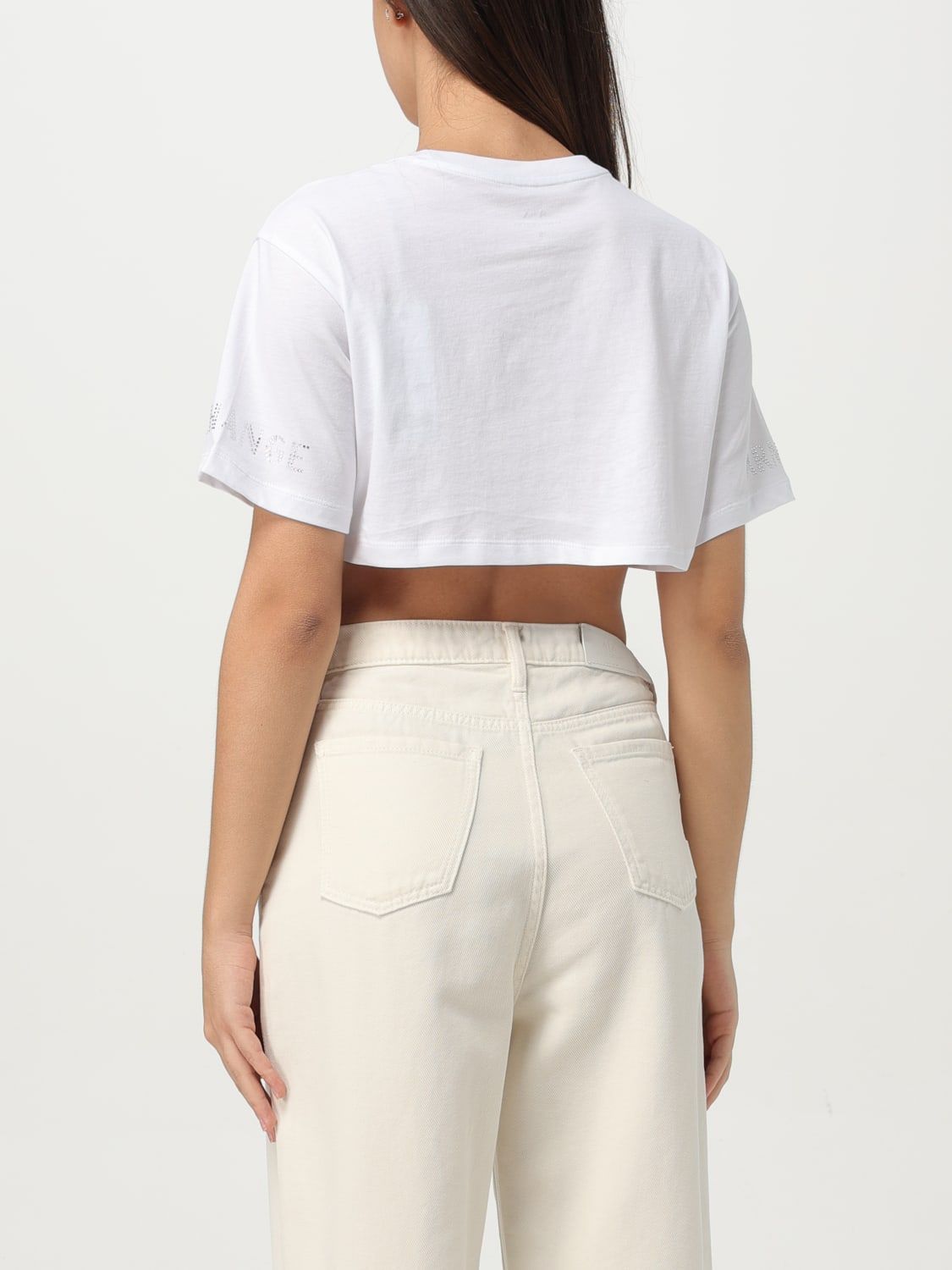 Armani Exchange - Áo tay ngắn thời trang nữ Ax Crop Women's T-Shirt