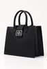 Armani Exchange - Túi xách nữ Ax Women's Black Shopper with Logo Plaque