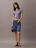 Calvin Klein - Áo so mi len CK nữ Silky Cropped Baby Polo Shirt