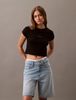 Calvin Klein - Áo thun thời trang CK nữ Slim Cropped Monogram T-shirt