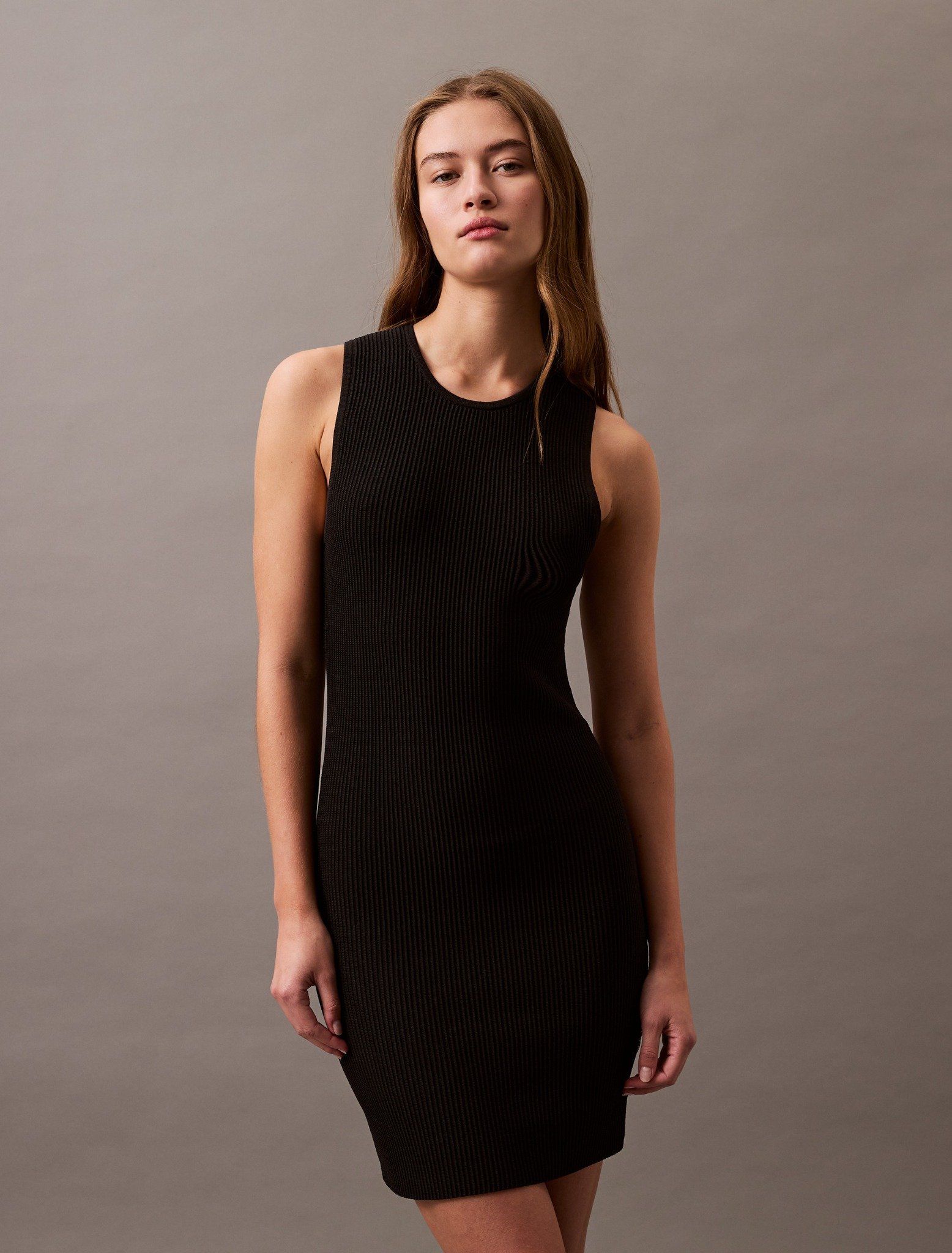 Calvin Klein - Đầm nữ Sculpt Rib Knit Mini Dress