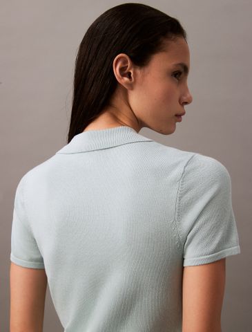Calvin Klein - Đầm CK nữ Liquid Shine Johnny Collar Mini Dress