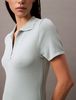 Calvin Klein - Đầm CK nữ Liquid Shine Johnny Collar Mini Dress