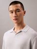 Calvin Klein - Áo polo tay ngắn nam Linen Blend Short Sleeve Jumper