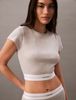 Calvin Klein - Áo ngủ CK nữ Rib Knit Cropped Tee