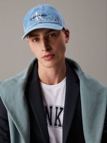 Calvin Klein - Nón CK nam Monologo Embroidery Denim Base Cap - 4