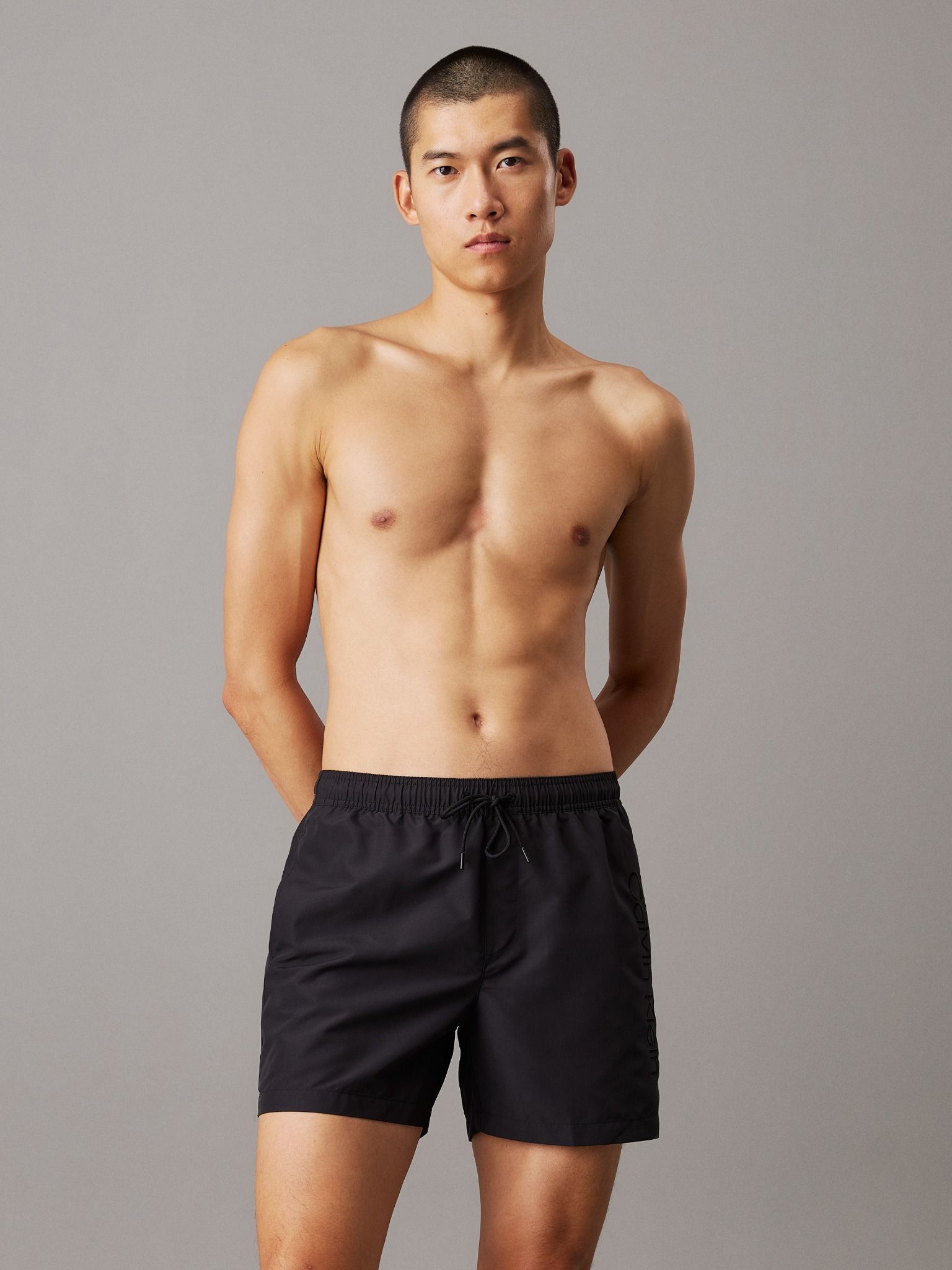 Calvin Klein - Quần bơi CK nam Medium Drawstring Swim Shorts - Logo Embroidery